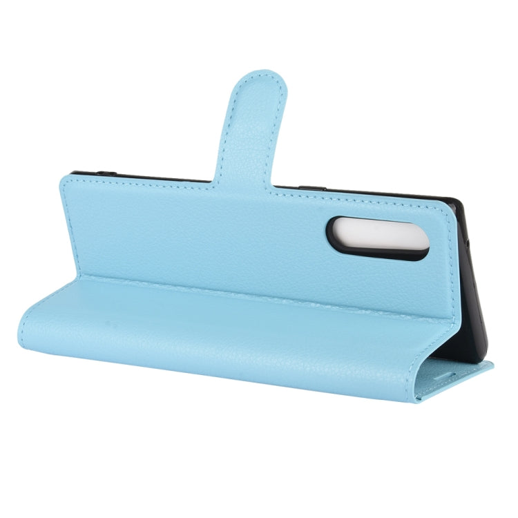 For LG Velvet Litchi Texture Horizontal Flip Protective Case with Holder & Card Slots & Wallet