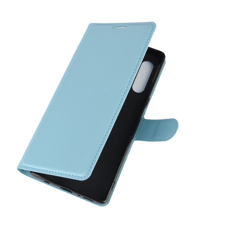 For LG Velvet Litchi Texture Horizontal Flip Protective Case with Holder & Card Slots & Wallet