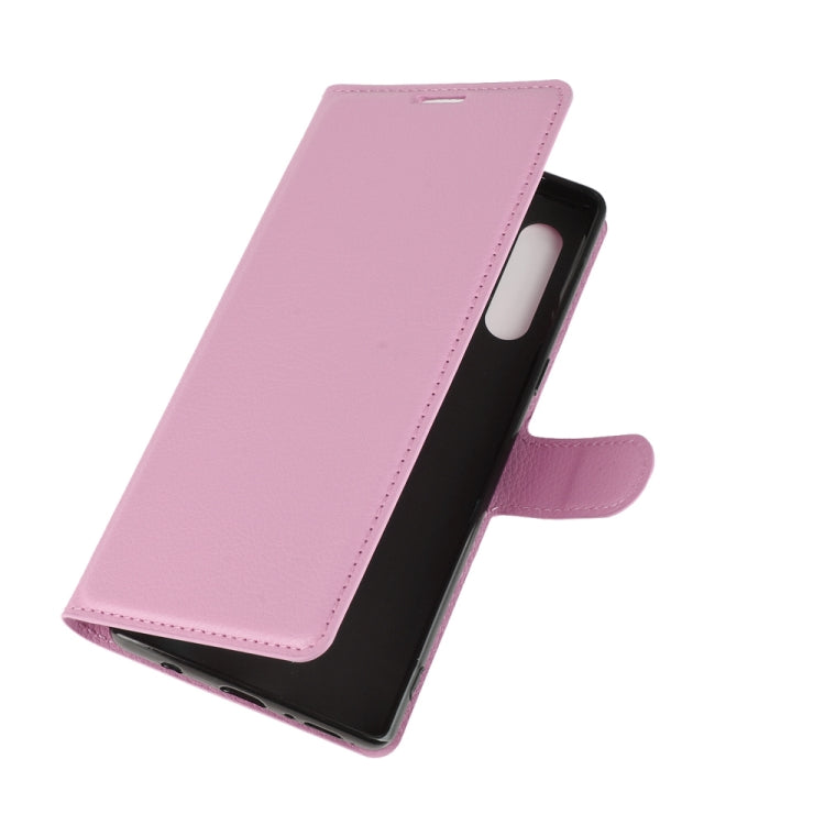 For LG Velvet Litchi Texture Horizontal Flip Protective Case with Holder & Card Slots & Wallet