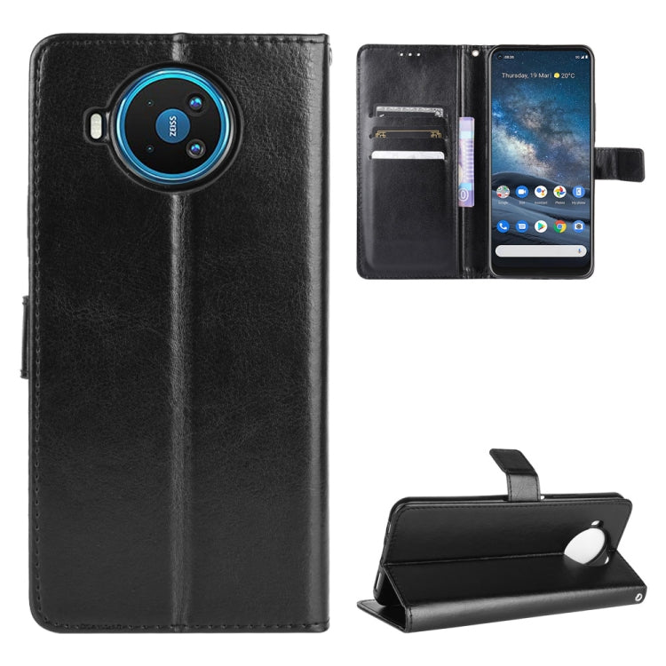 For Nokia 8.3 5G Retro Crazy Horse Texture Horizontal Flip Leather Case , with Holder & Card Slots & Photo Frame