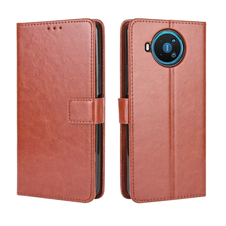 For Nokia 8.3 5G Retro Crazy Horse Texture Horizontal Flip Leather Case , with Holder & Card Slots & Photo Frame