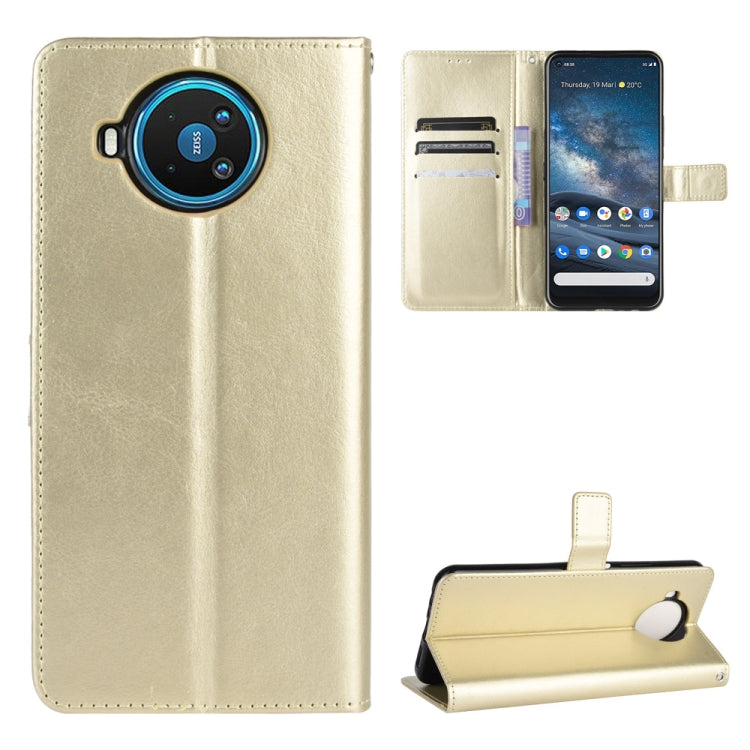 For Nokia 8.3 5G Retro Crazy Horse Texture Horizontal Flip Leather Case , with Holder & Card Slots & Photo Frame