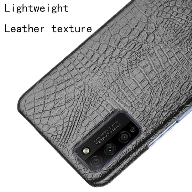 For Huawei Honor 30 Youth/Honor 30 Lite Shockproof Crocodile Texture PC + PU Case