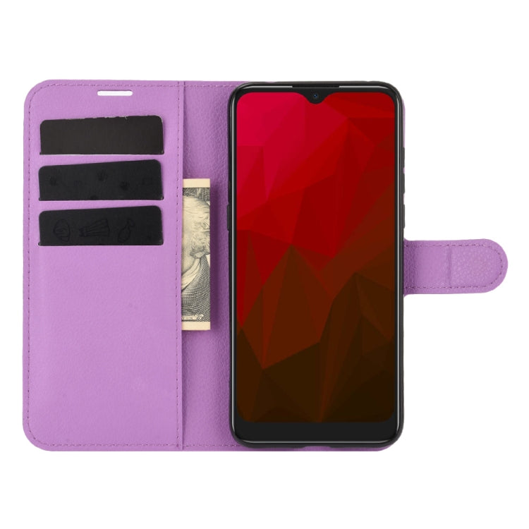 For Vodafone Smart V11 Litchi Texture Horizontal Flip Protective Case with Holder & Card Slots & Wallet