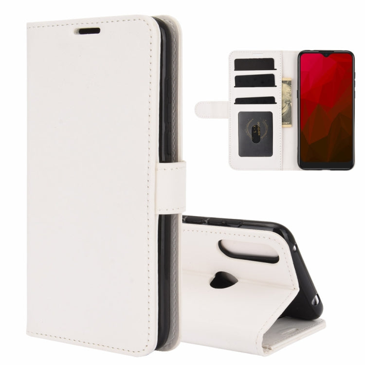 For Vodafone Smart V11 R64 Texture Single Horizontal Flip Protective Case with Holder & Card Slots & Wallet& Photo Frame