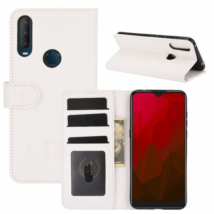 For Vodafone Smart V11 R64 Texture Single Horizontal Flip Protective Case with Holder & Card Slots & Wallet& Photo Frame