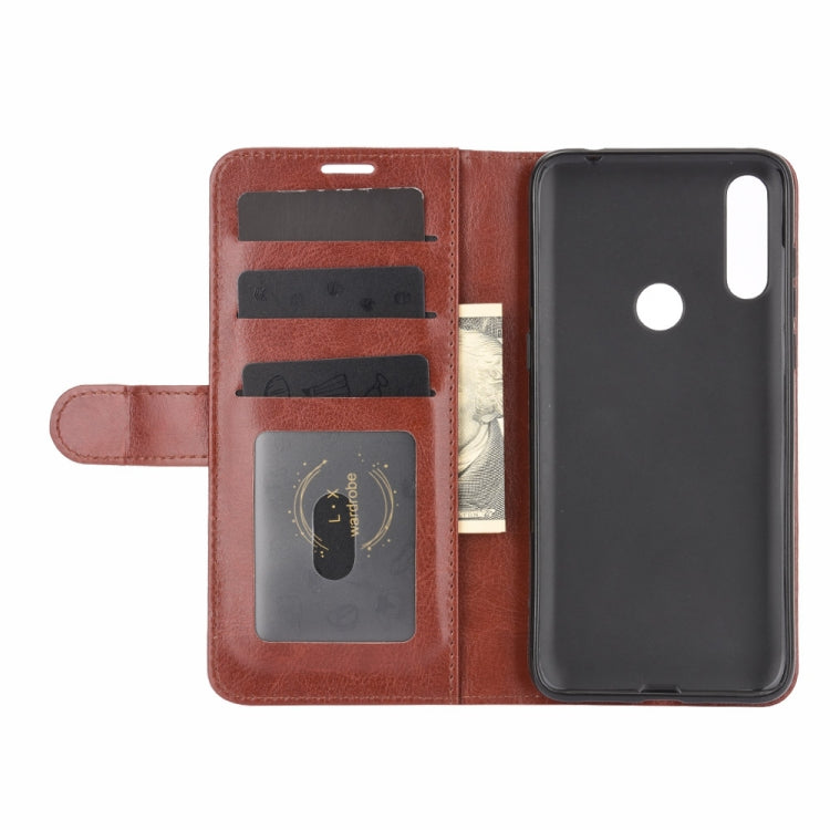 For Vodafone Smart V11 R64 Texture Single Horizontal Flip Protective Case with Holder & Card Slots & Wallet& Photo Frame