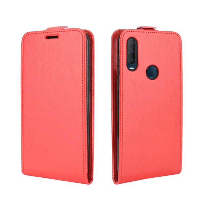 For Vodafone Smart V11 R64 Texture Single Vertical Flip Leather Protective Case with Card Slots & Photo Frame