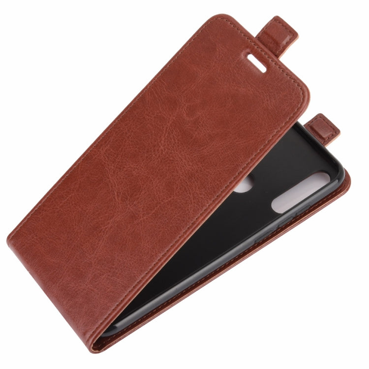 For Vodafone Smart V11 R64 Texture Single Vertical Flip Leather Protective Case with Card Slots & Photo Frame