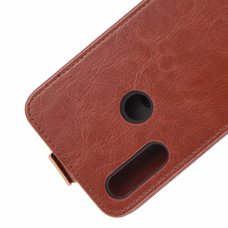 For Vodafone Smart V11 R64 Texture Single Vertical Flip Leather Protective Case with Card Slots & Photo Frame