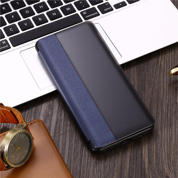 Lychee Texture Smart Phone Holster For Huawei P20 with Call Answering Function & Sleep / Wake-up