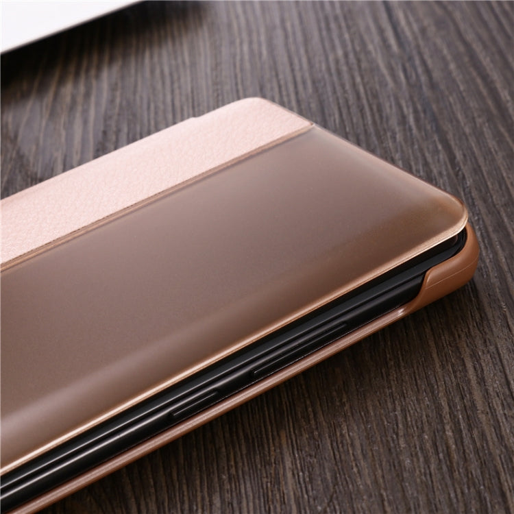 Lychee Texture Smart Phone Holster For Huawei P20 with Call Answering Function & Sleep / Wake-up