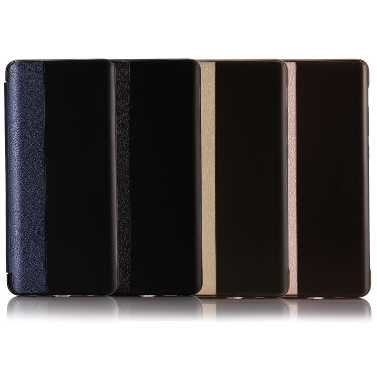 Lychee Texture Smart Phone Holster For Huawei P20 with Call Answering Function & Sleep / Wake-up