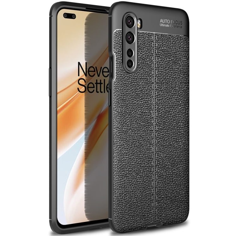For OnePlus Nord Litchi Texture TPU Shockproof Case