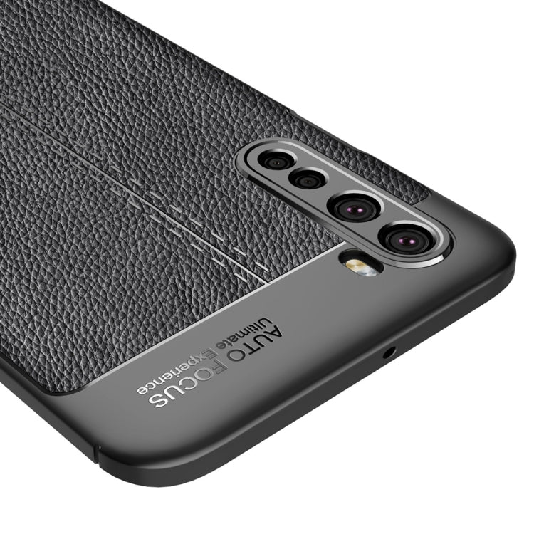 For OnePlus Nord Litchi Texture TPU Shockproof Case