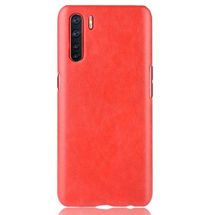 For OPPO A91 Shockproof Litchi Texture PC + PU Case