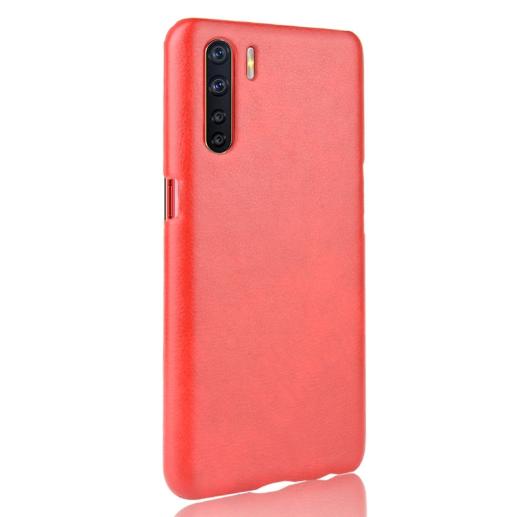 For OPPO A91 Shockproof Litchi Texture PC + PU Case