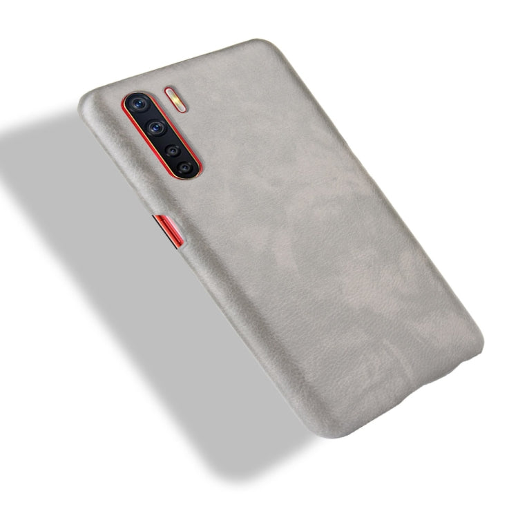 For OPPO A91 Shockproof Litchi Texture PC + PU Case