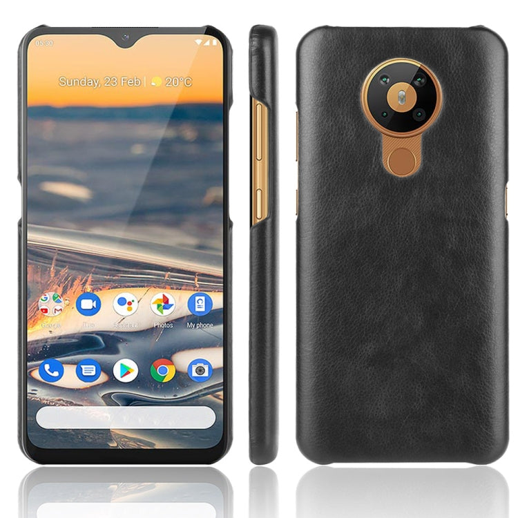 For Nokia 5.3 Shockproof Litchi Texture PC + PU Case