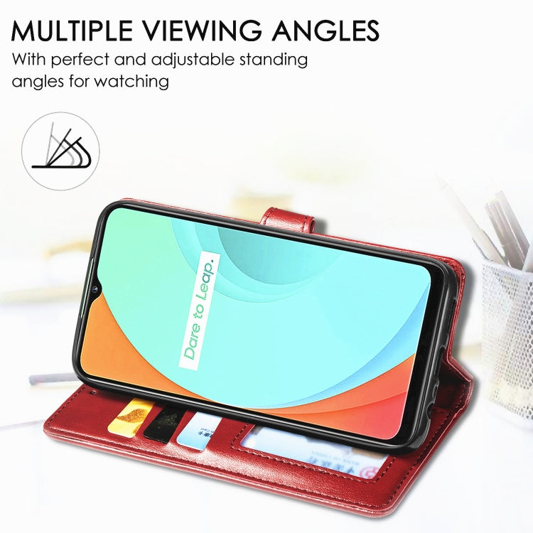 For OPPO Reno 4 Retro Solid Color Leather Buckle Phone Case with Lanyard & Photo Frame & Card Slot & Wallet & Stand Function