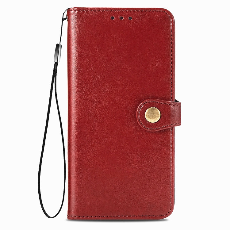 For OPPO Reno 4 Retro Solid Color Leather Buckle Phone Case with Lanyard & Photo Frame & Card Slot & Wallet & Stand Function