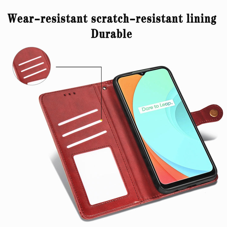 For OPPO Reno 4 Retro Solid Color Leather Buckle Phone Case with Lanyard & Photo Frame & Card Slot & Wallet & Stand Function