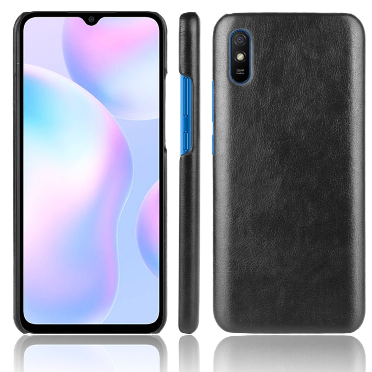For Xiaomi Redmi 9A Shockproof Litchi Texture PC + PU Case