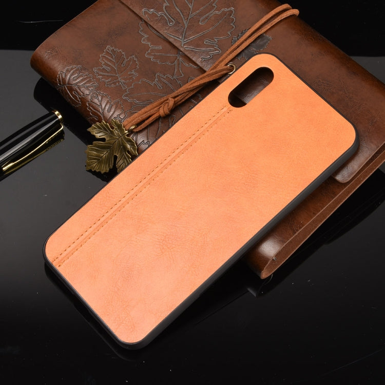 For Xiaomi Redmi 9A Shockproof Sewing Cow Pattern Skin PC + PU + TPU Case