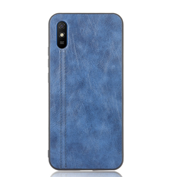 For Xiaomi Redmi 9A Shockproof Sewing Cow Pattern Skin PC + PU + TPU Case