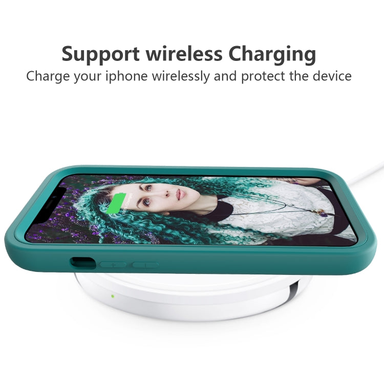 For iPhone 12 mini Wave Pattern 3 in 1 Silicone+PC Shockproof Protective Case