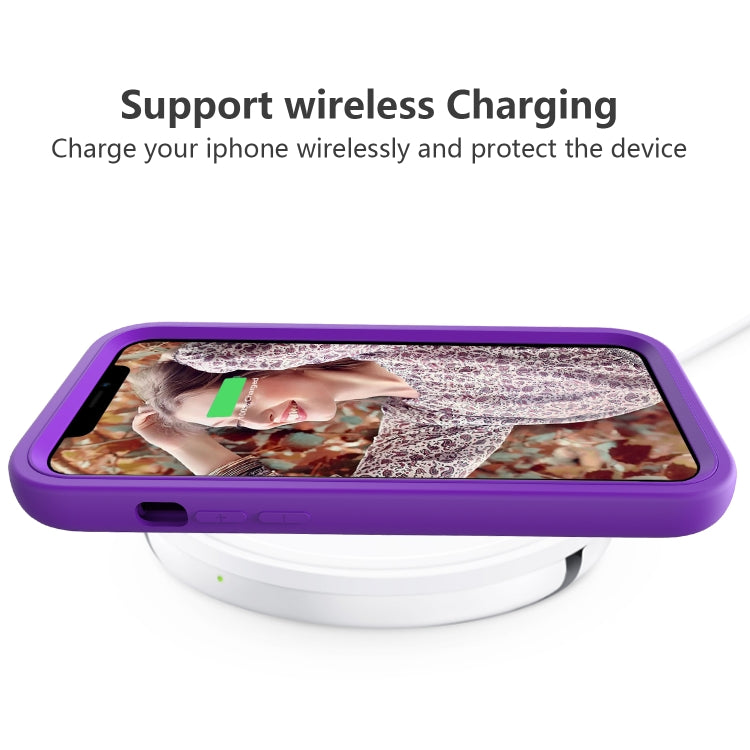 For iPhone 12 mini Wave Pattern 3 in 1 Silicone+PC Shockproof Protective Case