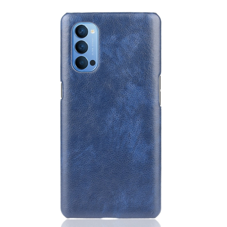 For Oppo Reno4 Shockproof Litchi Texture PC + PU Case