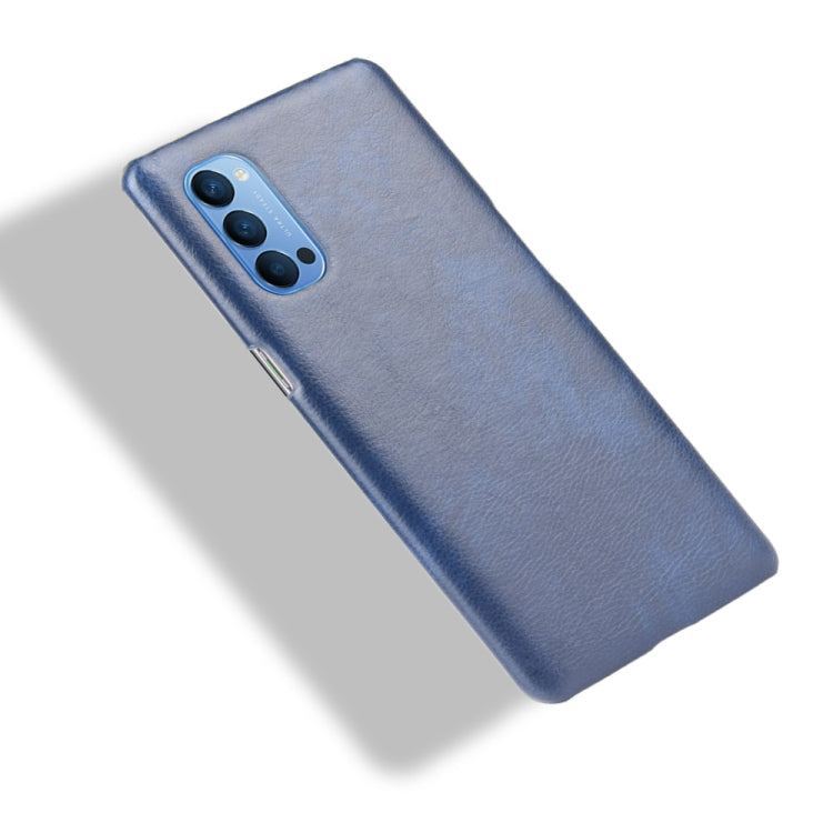 For Oppo Reno4 Shockproof Litchi Texture PC + PU Case