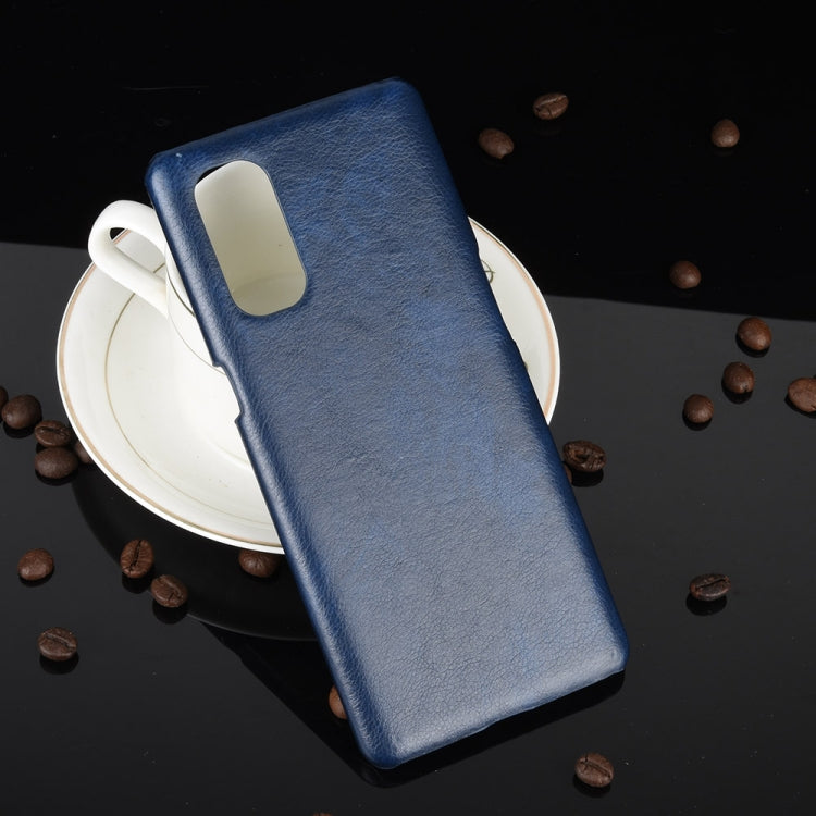 For Oppo Reno4 Shockproof Litchi Texture PC + PU Case