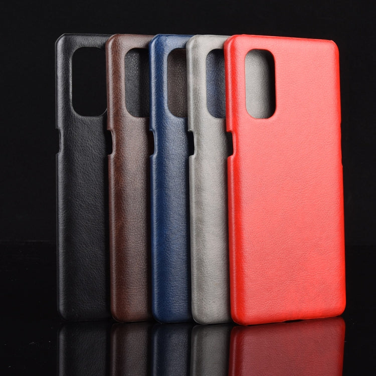 For Oppo Reno4 Shockproof Litchi Texture PC + PU Case