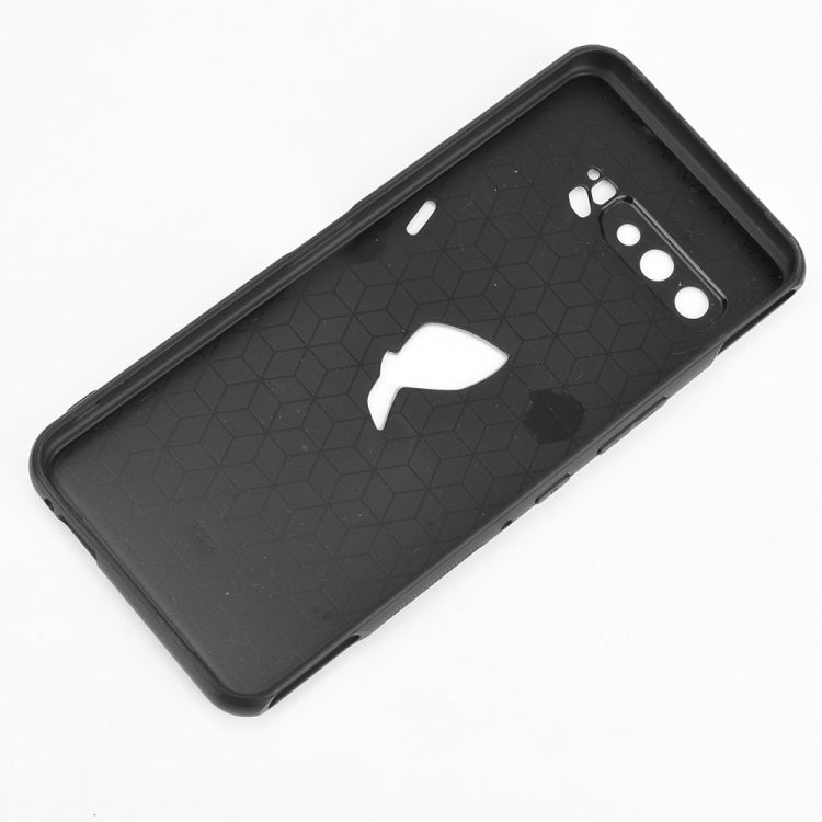 For Asus ZS661KS/ ROG Phone 3 Strix Shockproof Sewing Cow Pattern Skin PC + PU + TPU Case