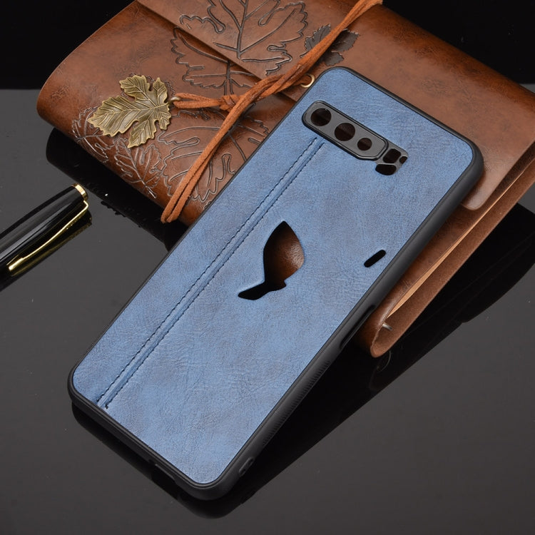 For Asus ZS661KS/ ROG Phone 3 Strix Shockproof Sewing Cow Pattern Skin PC + PU + TPU Case