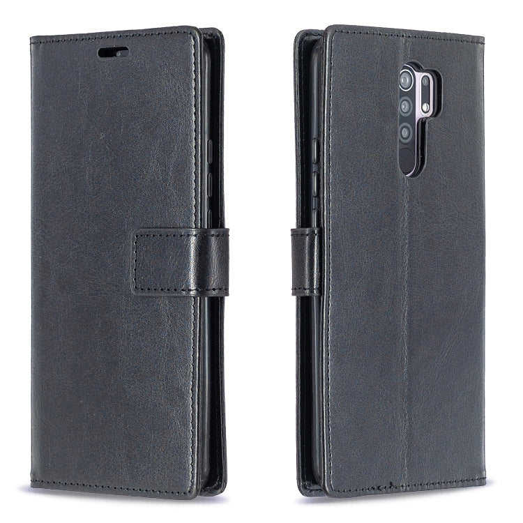 For Xiaomi Redmi 9 Crazy Horse Texture Horizontal Flip Leather Case with Holder & Card Slots & Wallet & Photo Frame