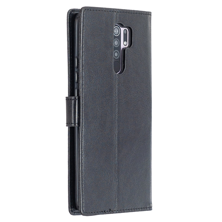 For Xiaomi Redmi 9 Crazy Horse Texture Horizontal Flip Leather Case with Holder & Card Slots & Wallet & Photo Frame