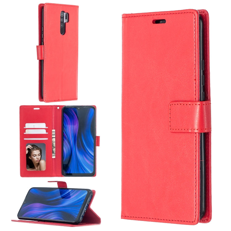 For Xiaomi Redmi 9 Crazy Horse Texture Horizontal Flip Leather Case with Holder & Card Slots & Wallet & Photo Frame