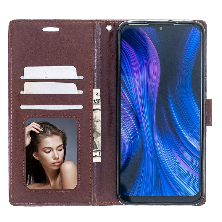 For Xiaomi Redmi 9 Crazy Horse Texture Horizontal Flip Leather Case with Holder & Card Slots & Wallet & Photo Frame