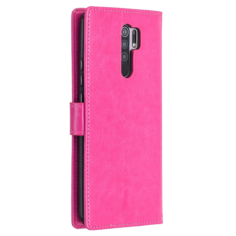 For Xiaomi Redmi 9 Crazy Horse Texture Horizontal Flip Leather Case with Holder & Card Slots & Wallet & Photo Frame