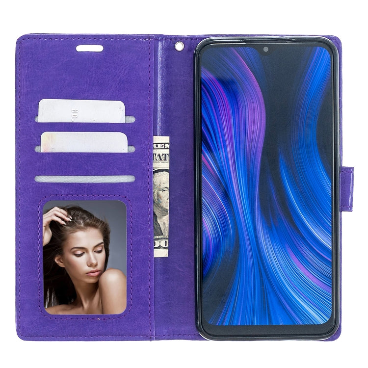 For Xiaomi Redmi 9 Crazy Horse Texture Horizontal Flip Leather Case with Holder & Card Slots & Wallet & Photo Frame