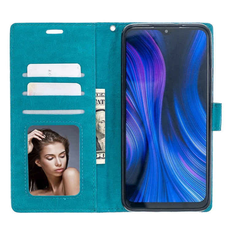 For Xiaomi Redmi 9 Crazy Horse Texture Horizontal Flip Leather Case with Holder & Card Slots & Wallet & Photo Frame