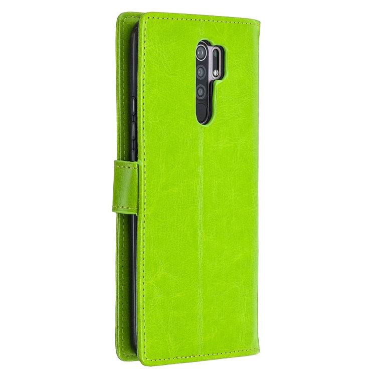 For Xiaomi Redmi 9 Crazy Horse Texture Horizontal Flip Leather Case with Holder & Card Slots & Wallet & Photo Frame