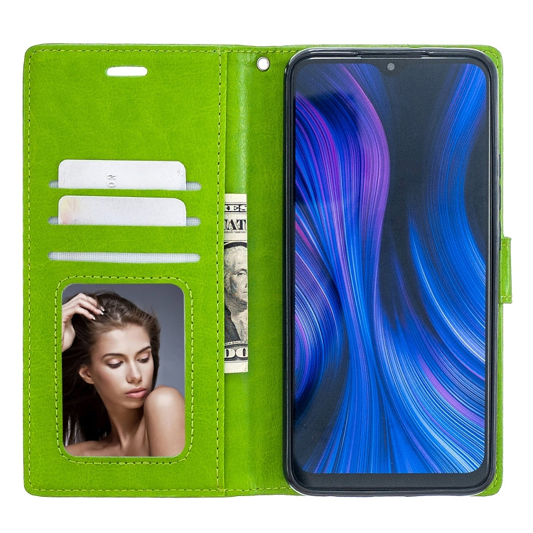 For Xiaomi Redmi 9 Crazy Horse Texture Horizontal Flip Leather Case with Holder & Card Slots & Wallet & Photo Frame