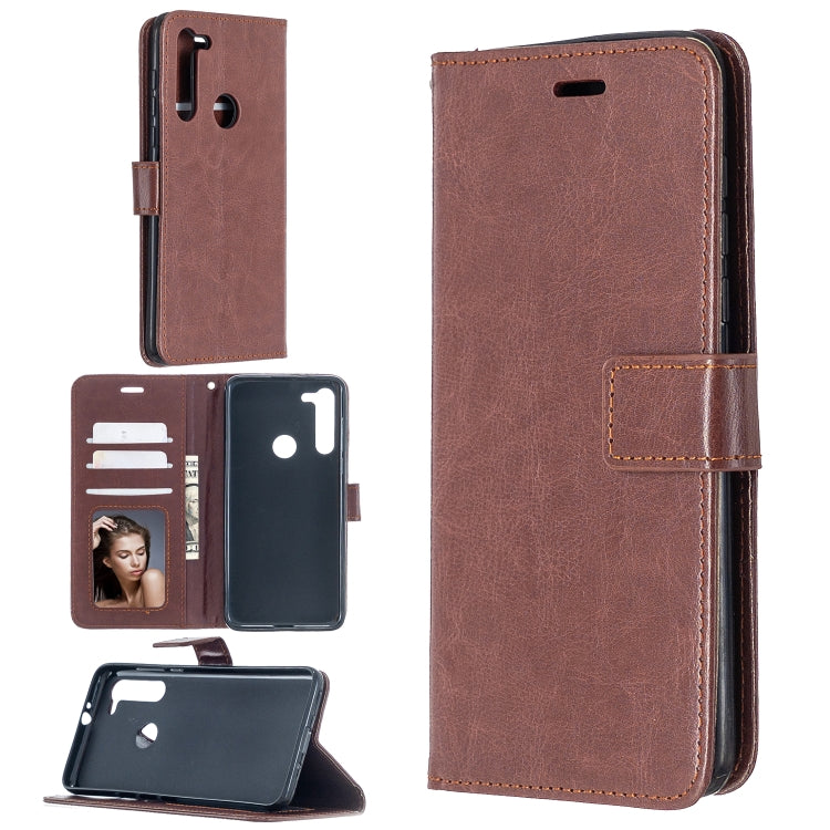 For Motorola Moto G8 Crazy Horse Texture Horizontal Flip Leather Case with Holder & Card Slots & Wallet & Photo Frame
