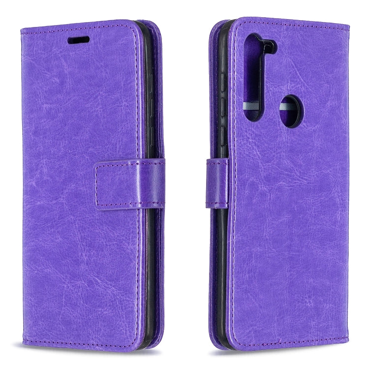 For Motorola Moto G8 Crazy Horse Texture Horizontal Flip Leather Case with Holder & Card Slots & Wallet & Photo Frame