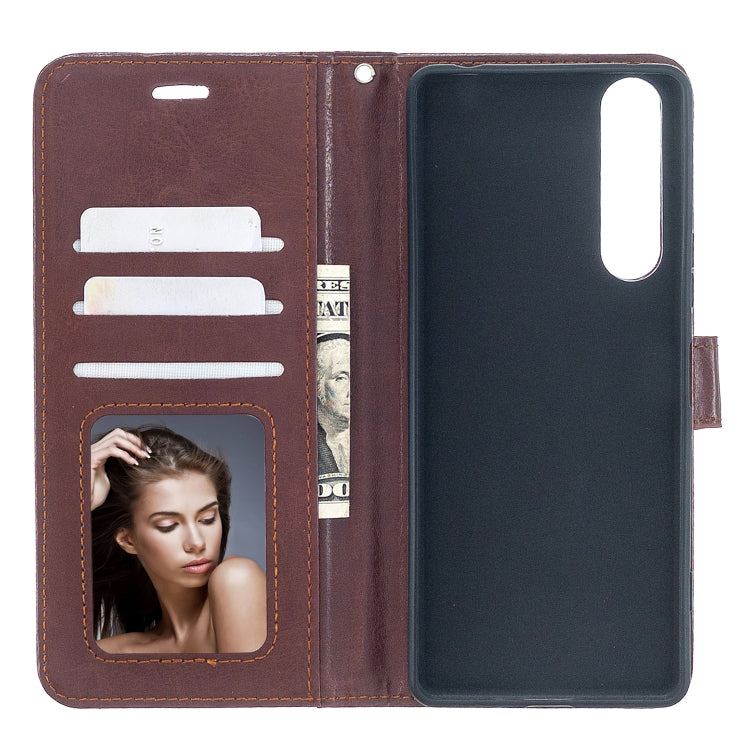 For Sony Xperia 1 II Crazy Horse Texture Horizontal Flip Leather Case with Holder & Card Slots & Wallet & Photo Frame