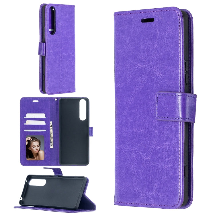 For Sony Xperia 1 II Crazy Horse Texture Horizontal Flip Leather Case with Holder & Card Slots & Wallet & Photo Frame